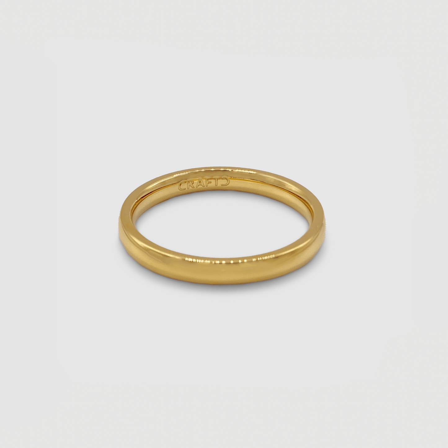 Anello a Fascia Rotonda (Oro) 3mm