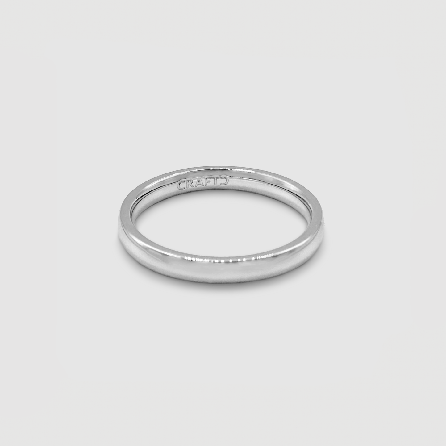 Anello a Fascia Rotonda (Argento) 3mm