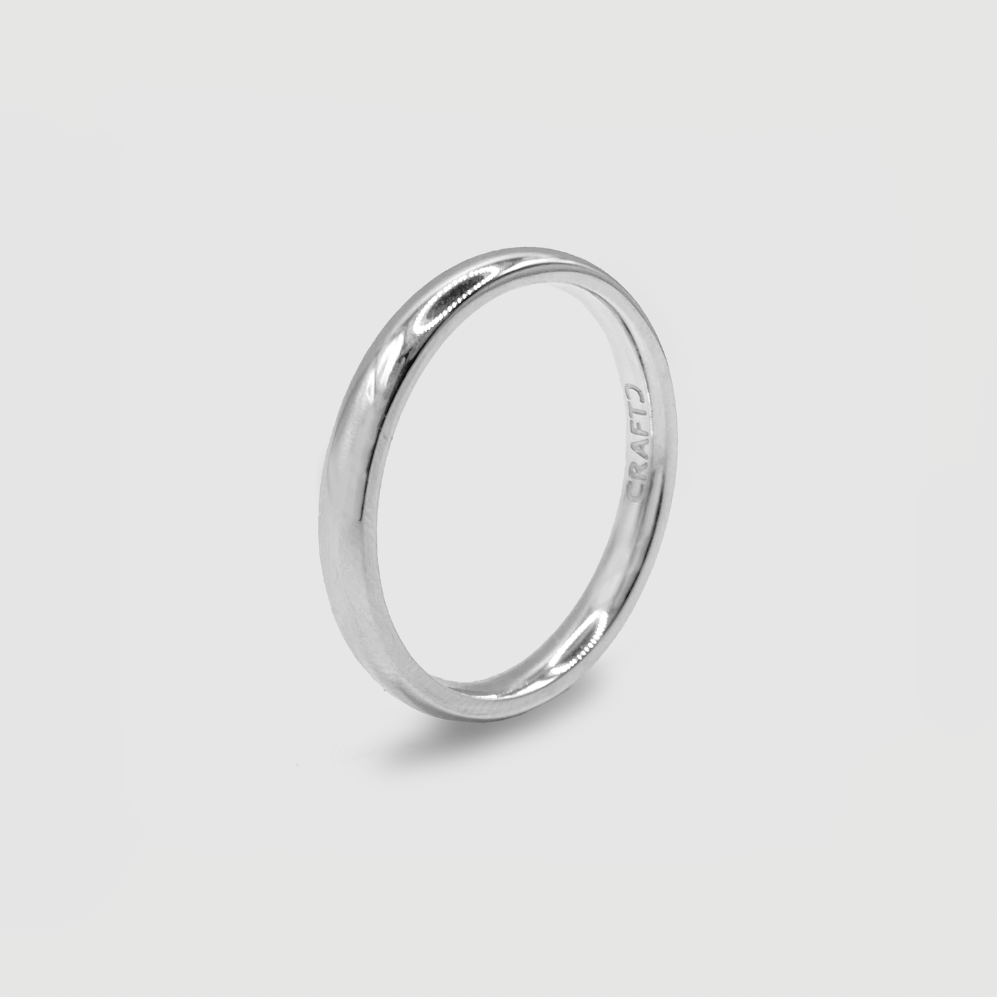 Anello a Fascia Rotonda (Argento) 3mm