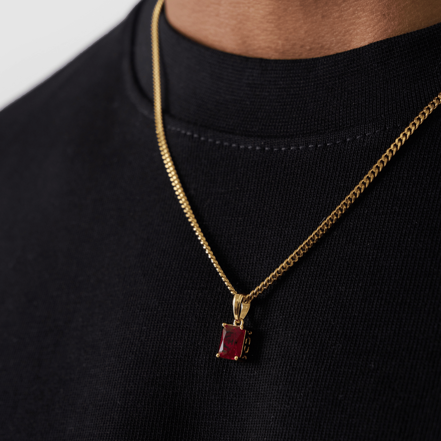 Pendente in Pietra Rubino (Oro)