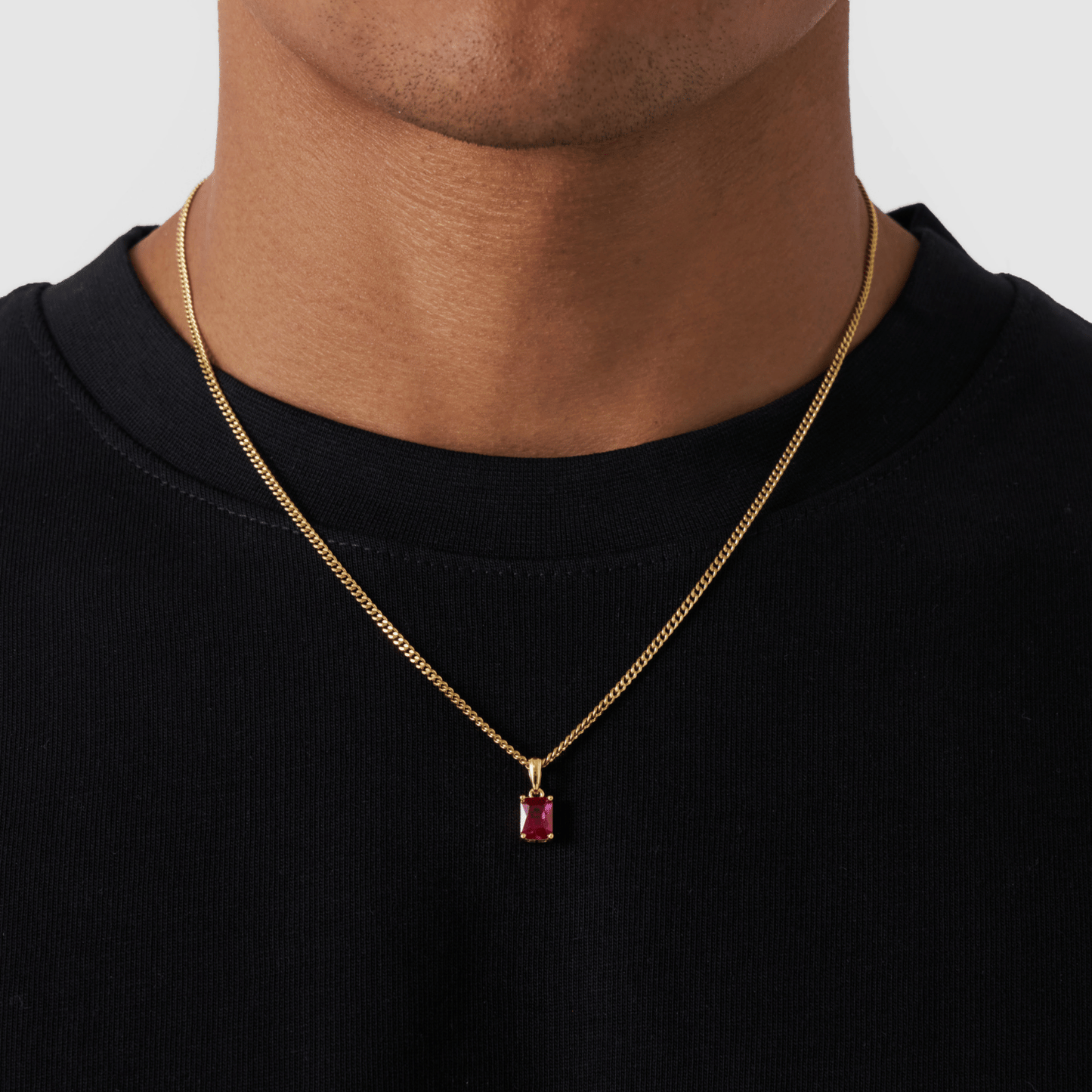 Pendente in Pietra Rubino (Oro)