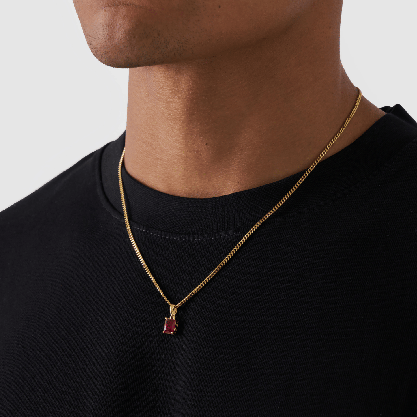 Pendente in Pietra Rubino (Oro)