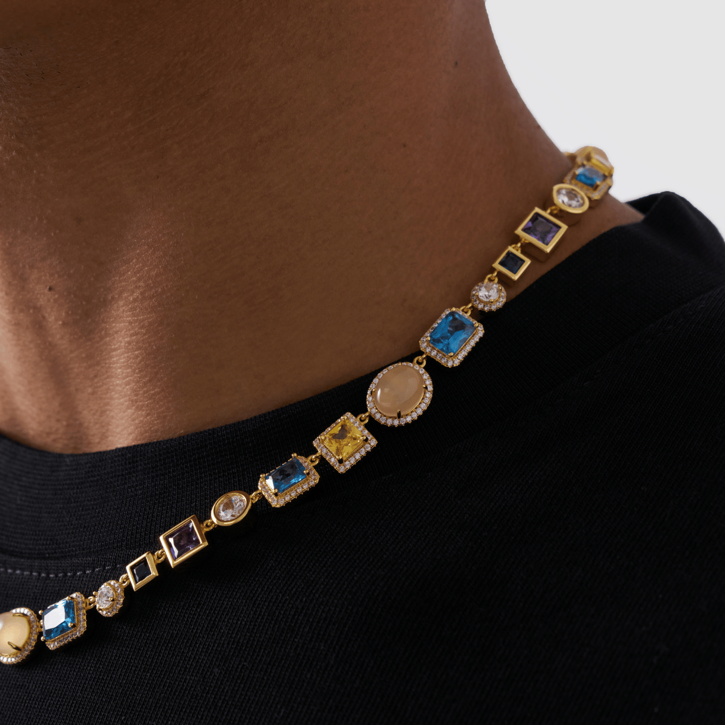 Collana in Gemme di Zaffiro (Oro)