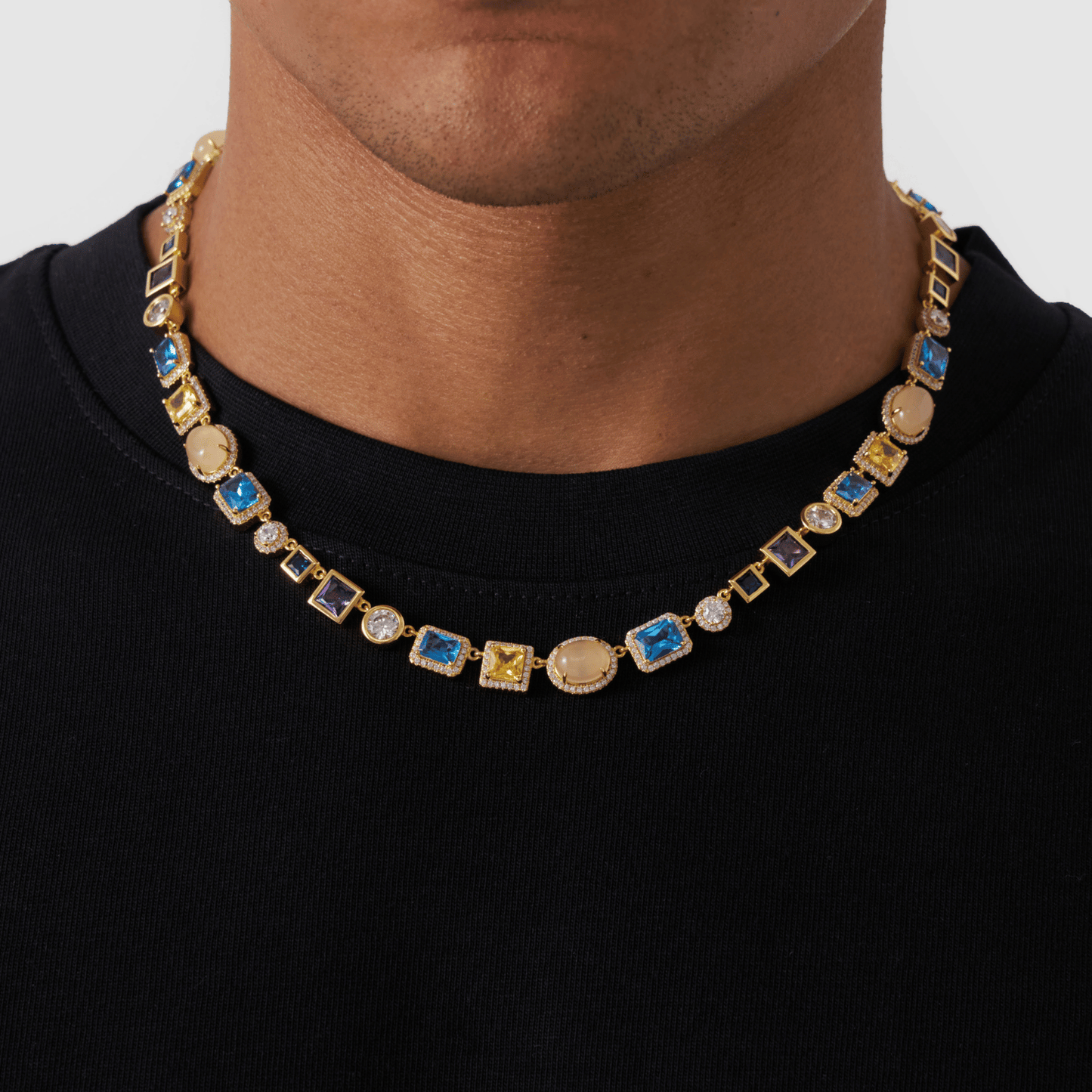 Collana in Gemme di Zaffiro (Oro)