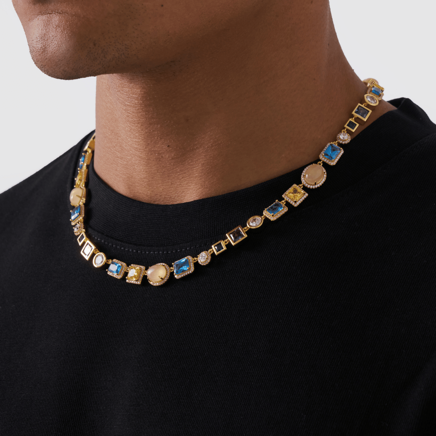 Collana in Gemme di Zaffiro (Oro)