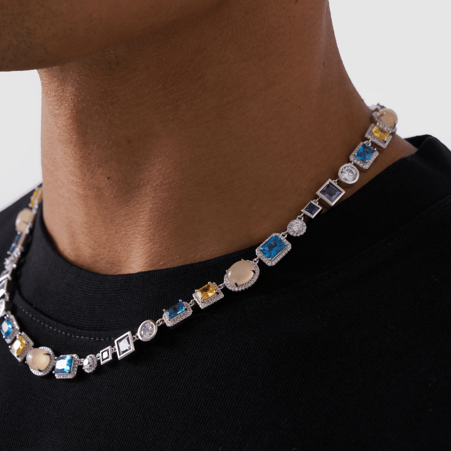 Collana in Gemma Zaffiro (Argento)