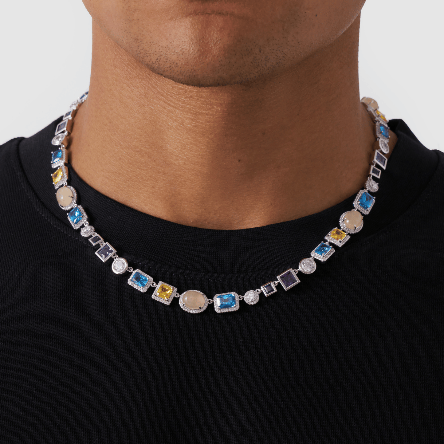 Collana in Gemma Zaffiro (Argento)