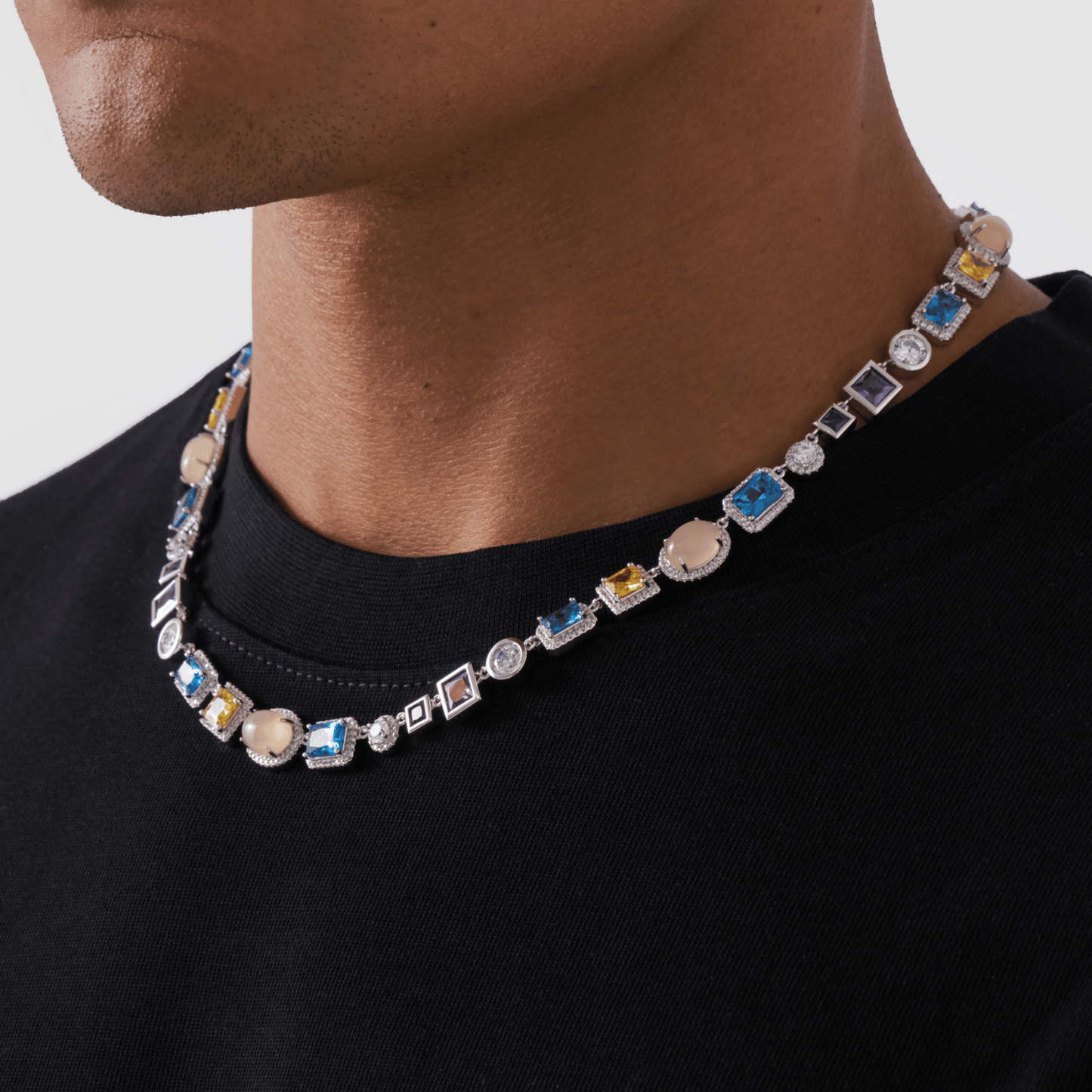 Collana in Gemma Zaffiro (Argento)
