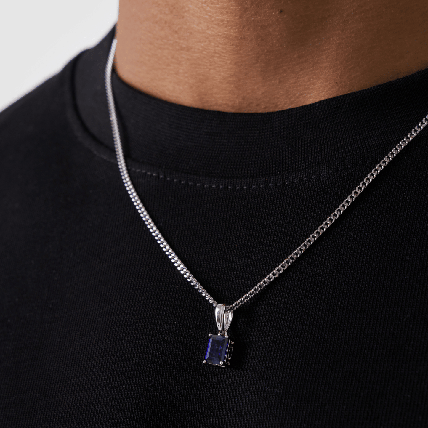 Pendente in Pietra Zaffiro (Argento)