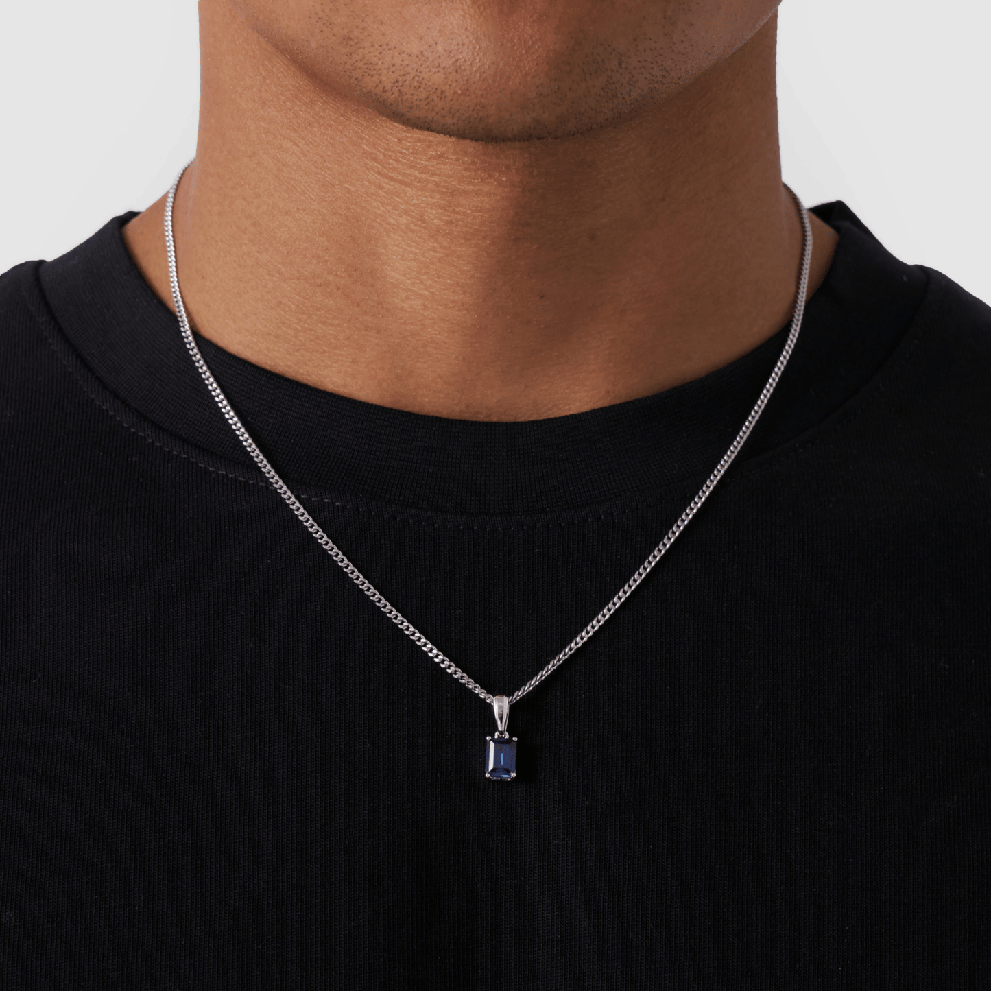 Pendente in Pietra Zaffiro (Argento)