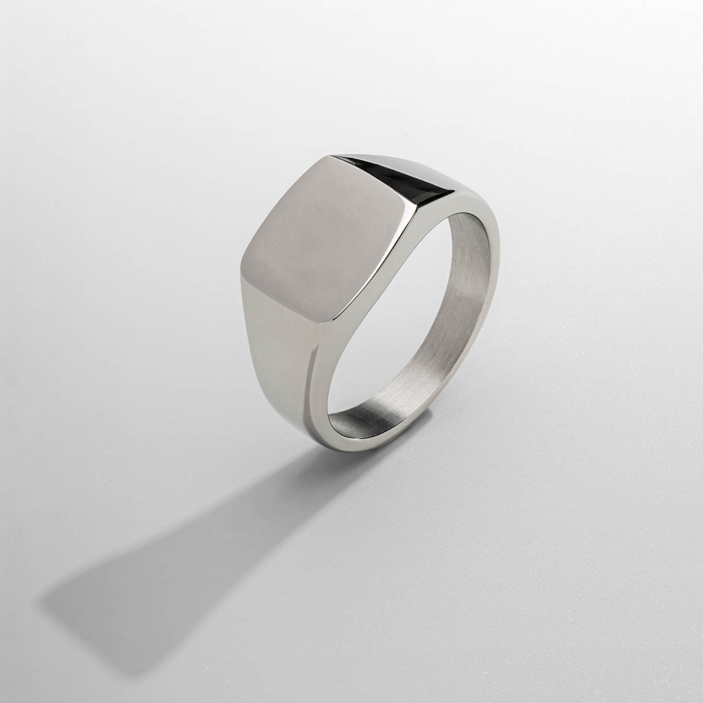 Anello Signet Quadrato (Argento)