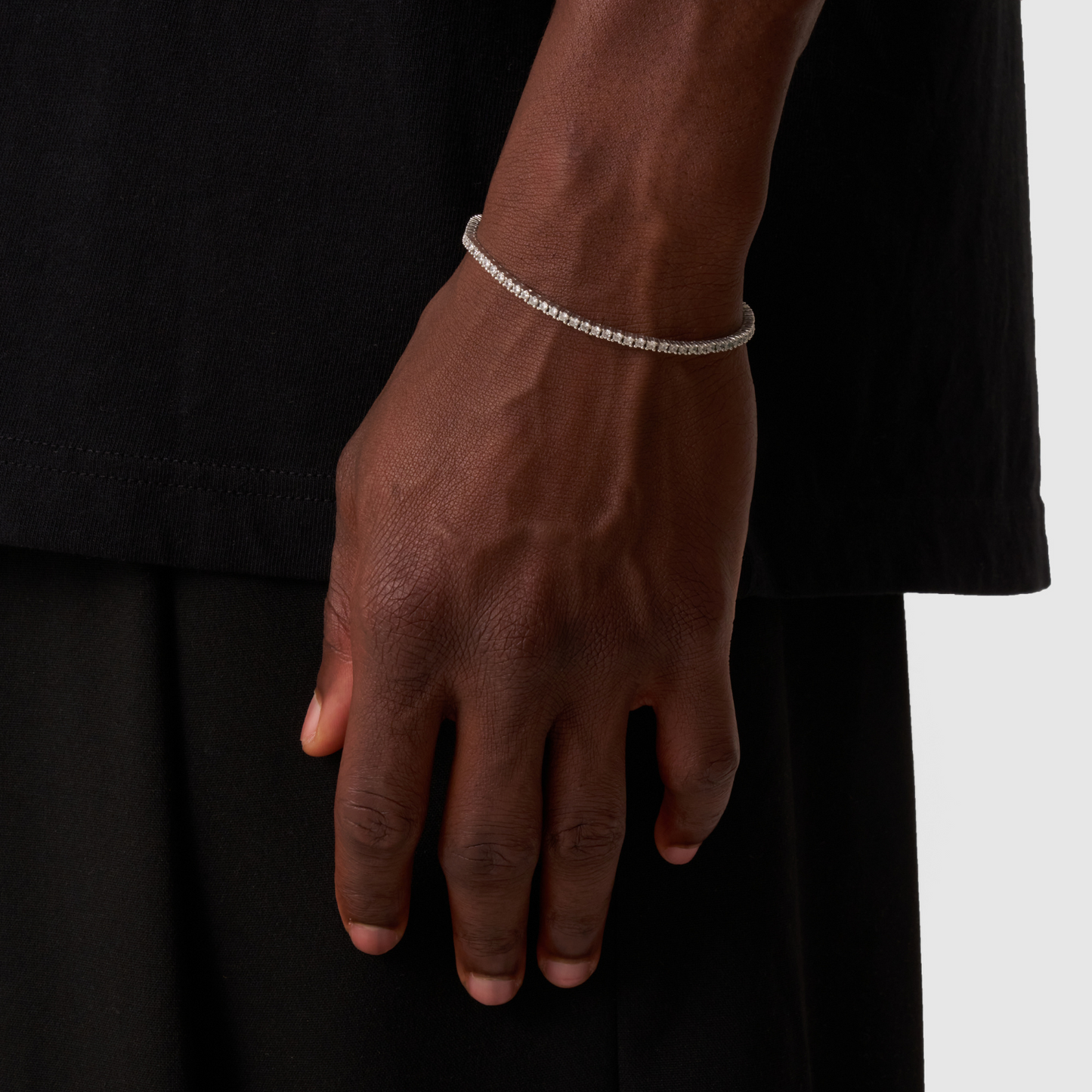 Bracciale Tennis (Argento) 2mm