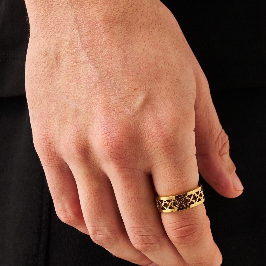 Anello a fascia Clover (Oro)