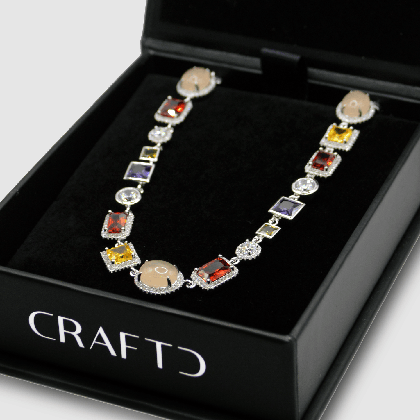 Collana di Pietre Preziose (Argento)