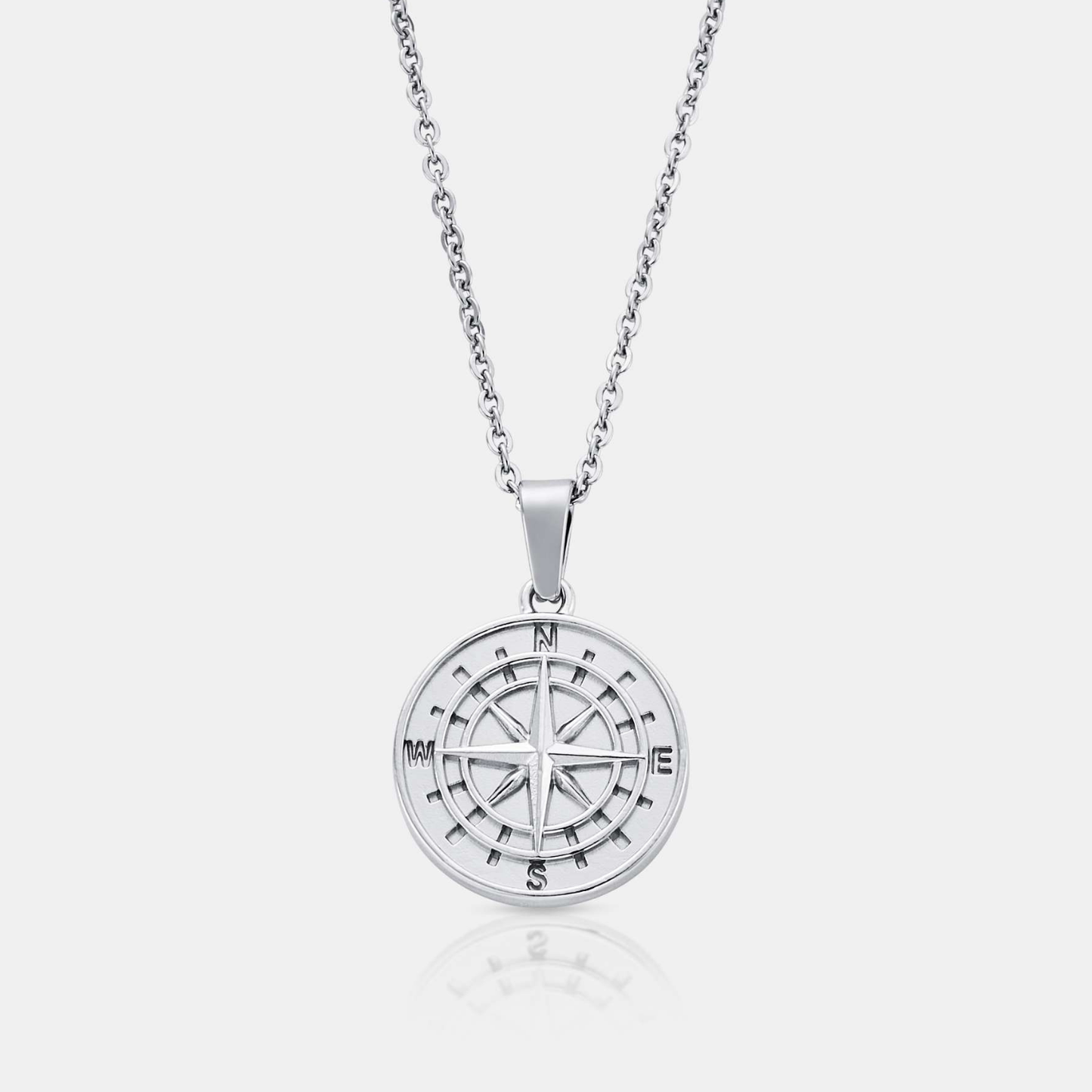 Ciondolo a forma di bussola (Argento)