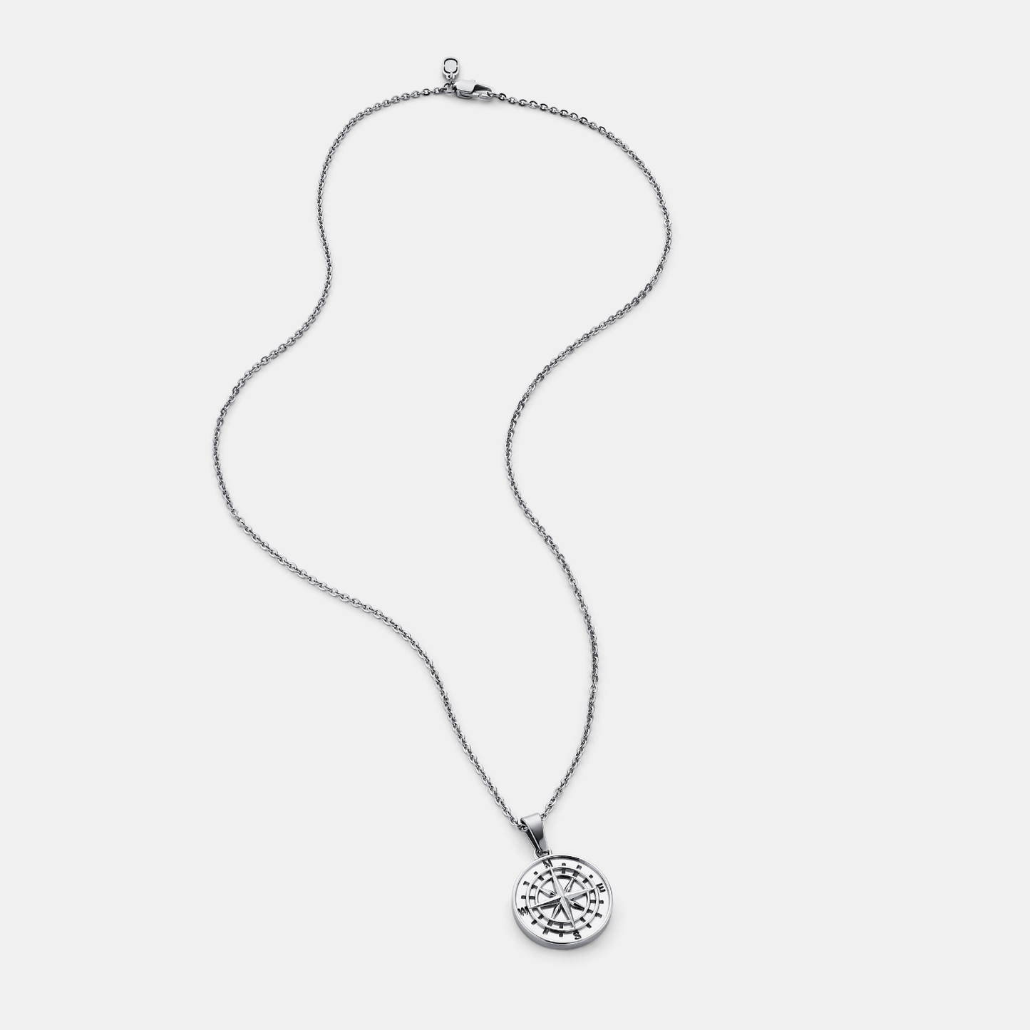 Ciondolo a forma di bussola (Argento)