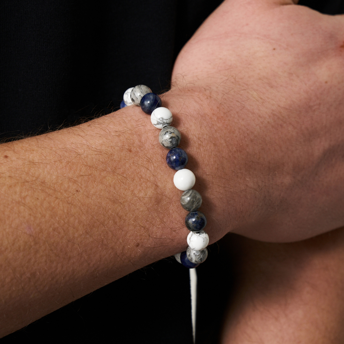 Bracciale con Perline (Argento)
