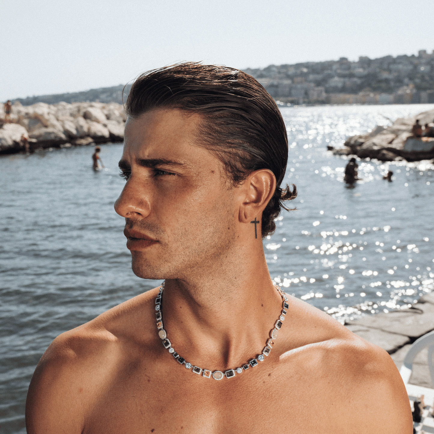 Collana di Gemme di Smeraldo (Argento)