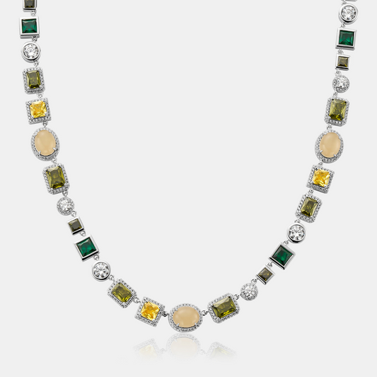 Collana di Gemme di Smeraldo (Argento)