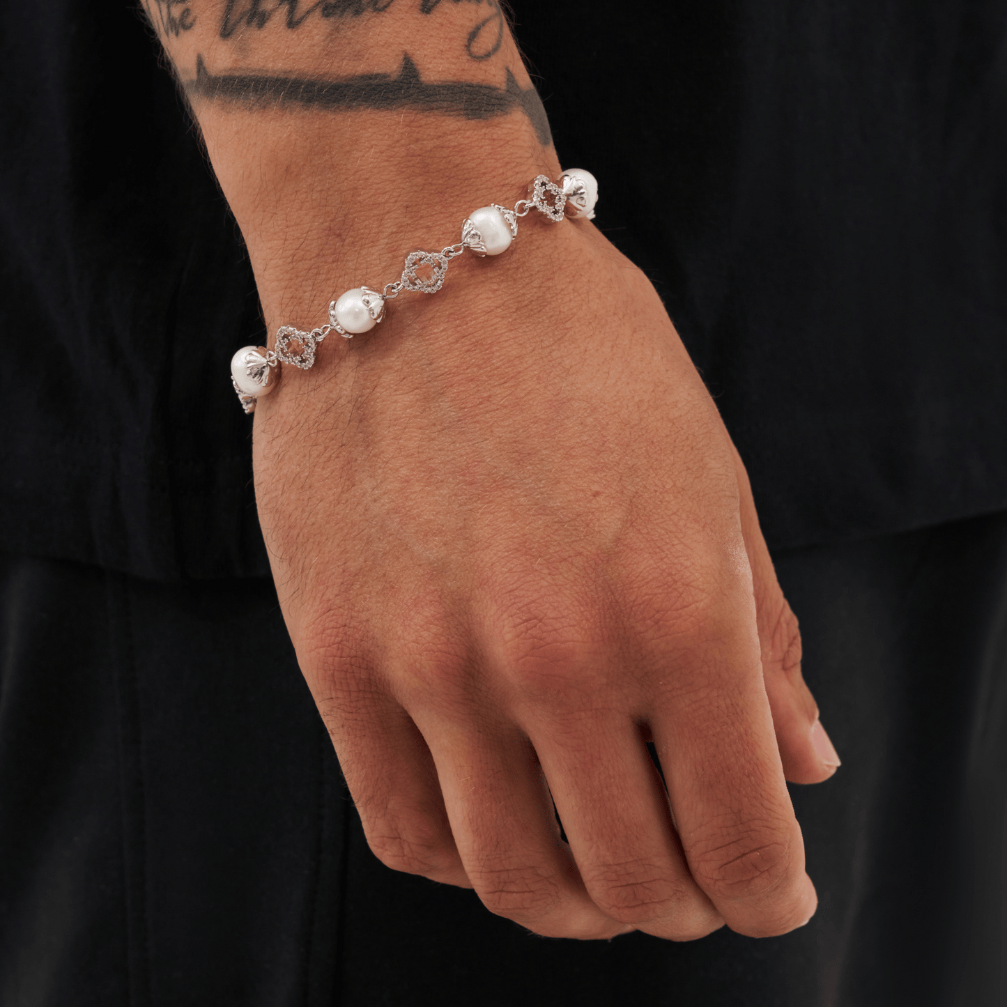 Bracciale in Perle Vere Filigrana (Argento)