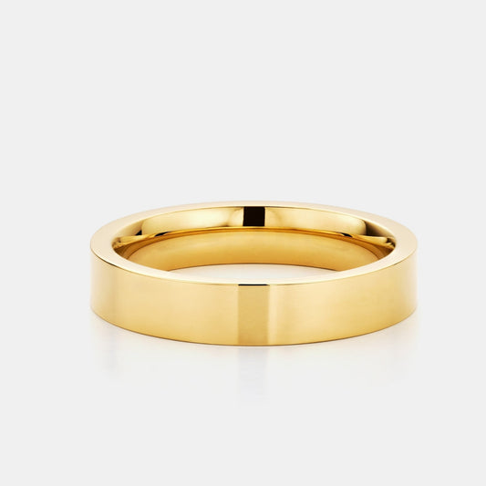 Anello a fascia piatta (Oro) 5mm