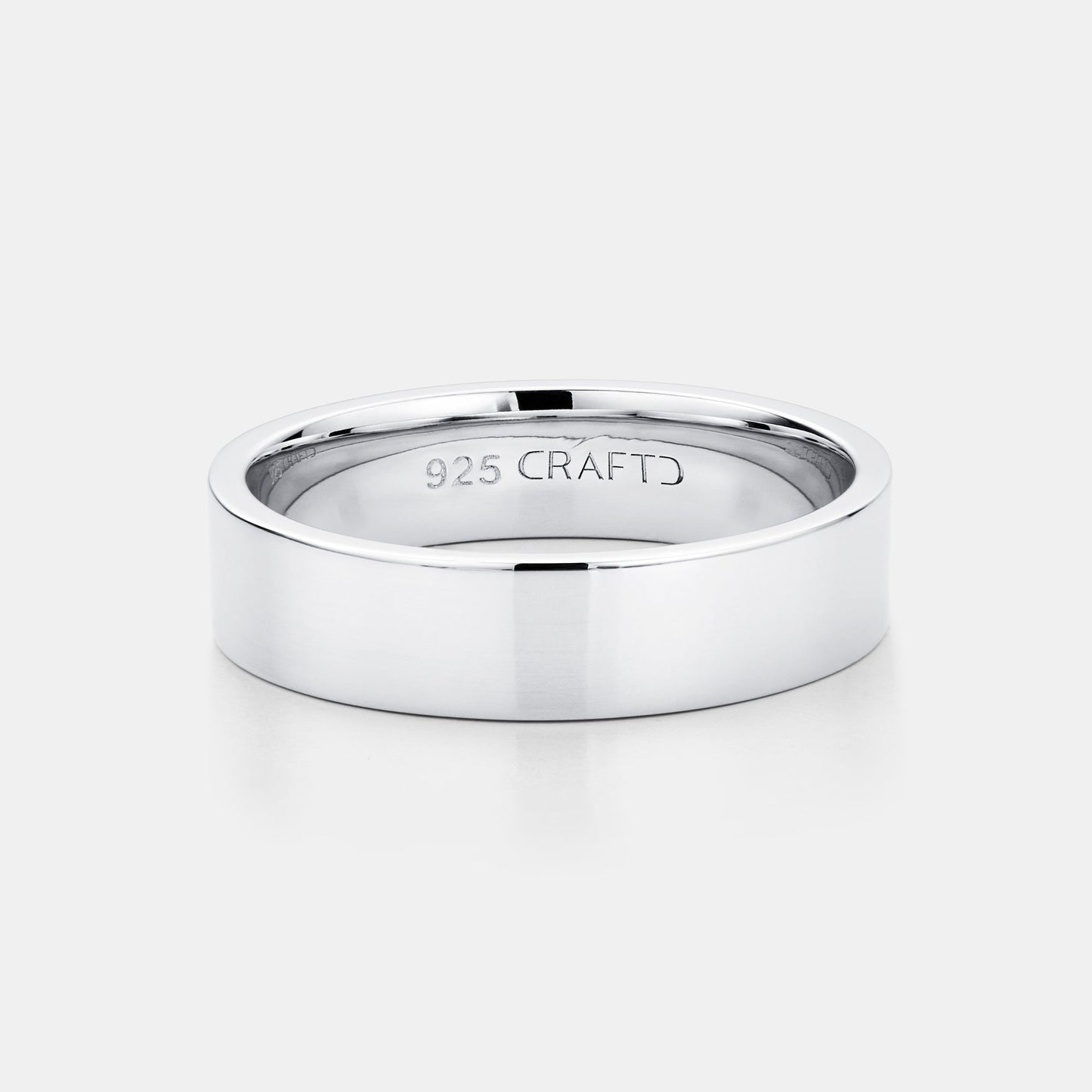 Anello a Fascia Piatta (Argento Sterlingo) 6mm