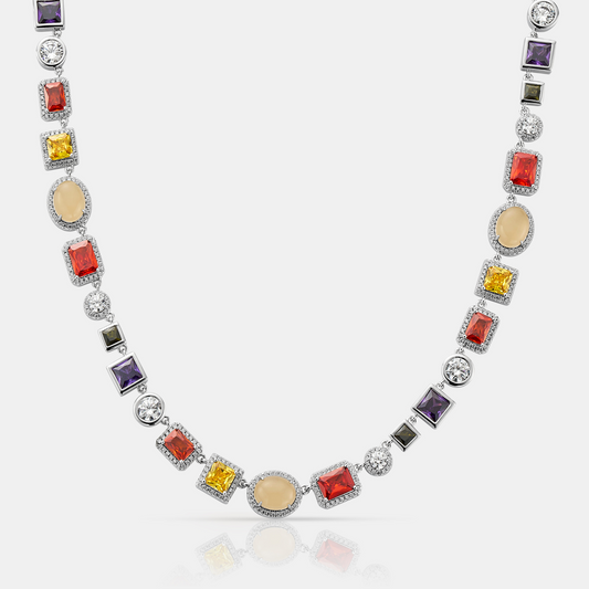 Collana di Pietre Preziose (Argento)