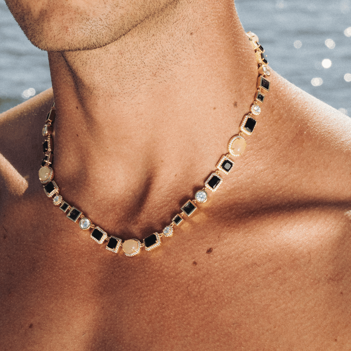 Collana in Gemma Onice (Oro)