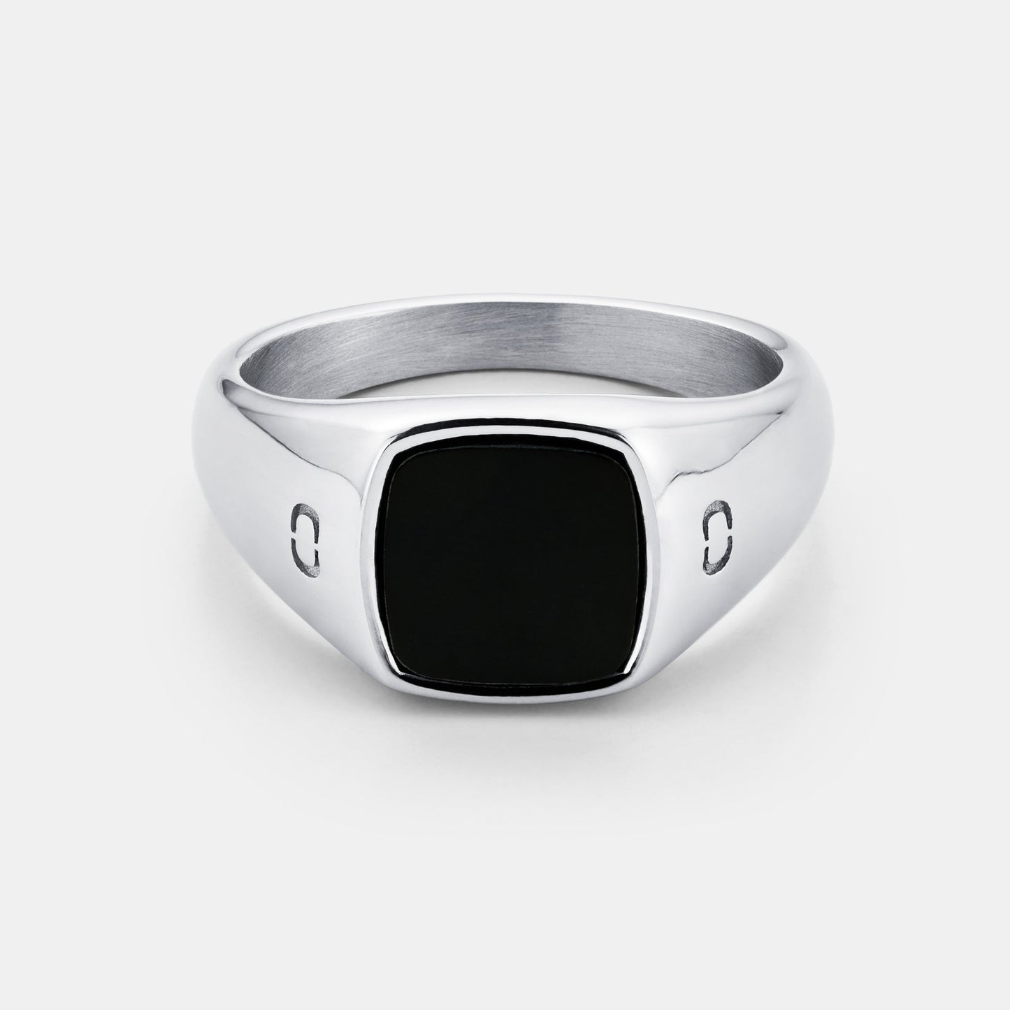 Anello Signet in Pietra Onice (Argento)
