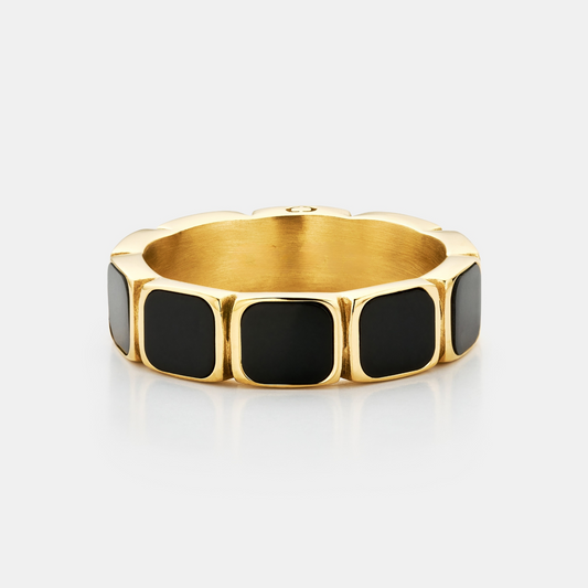 Anello in Pietra Onice (Oro)