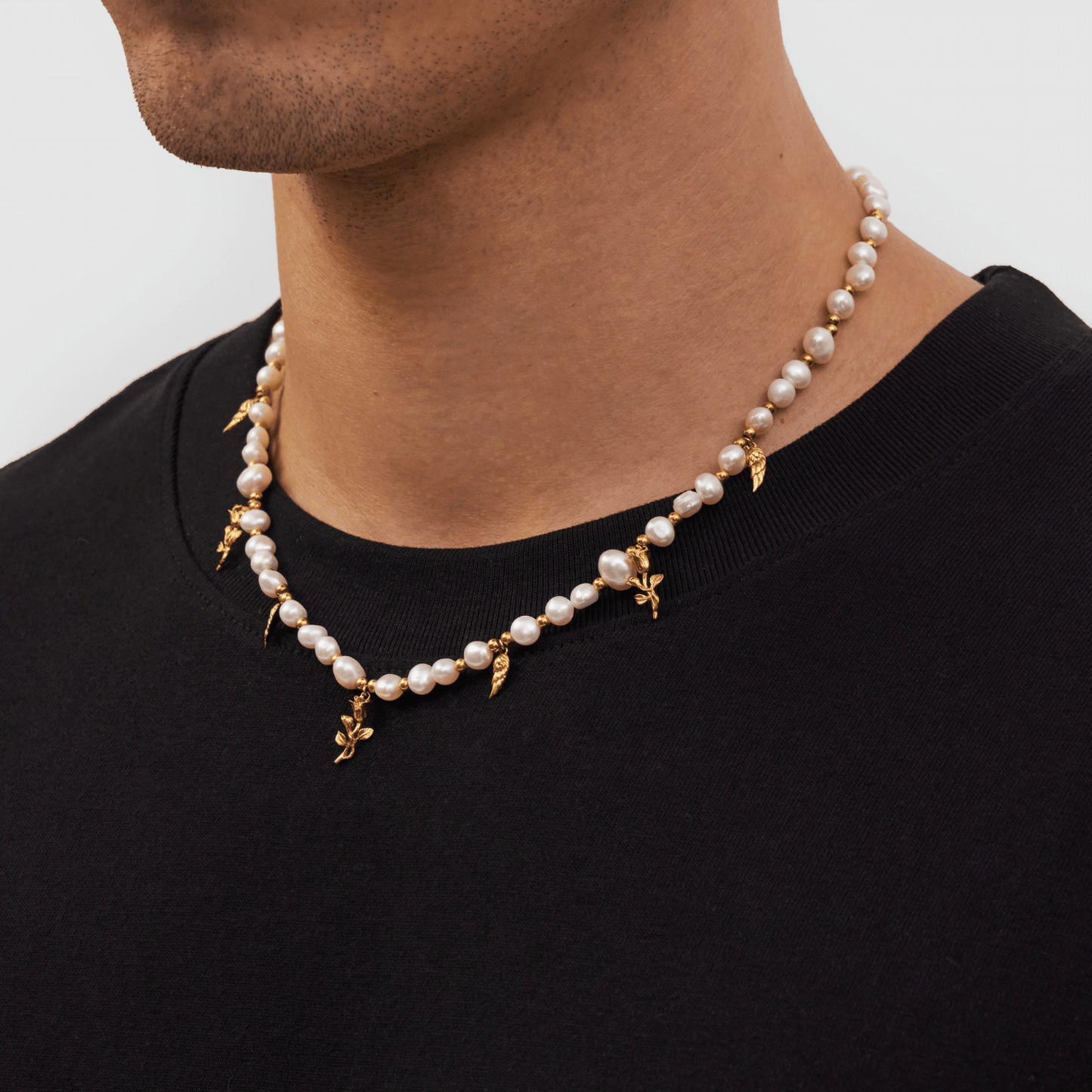 Collana con Pendente in Vera Perla (Oro)