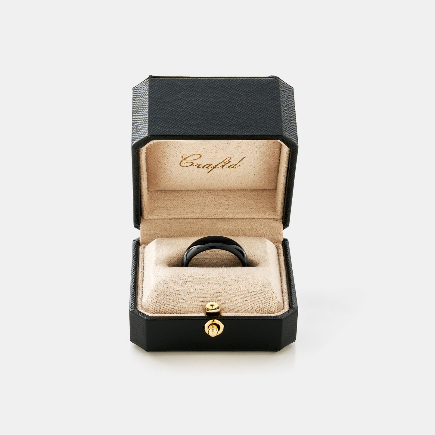 Anello Rotondo (Nero) 7mm | Tungsteno