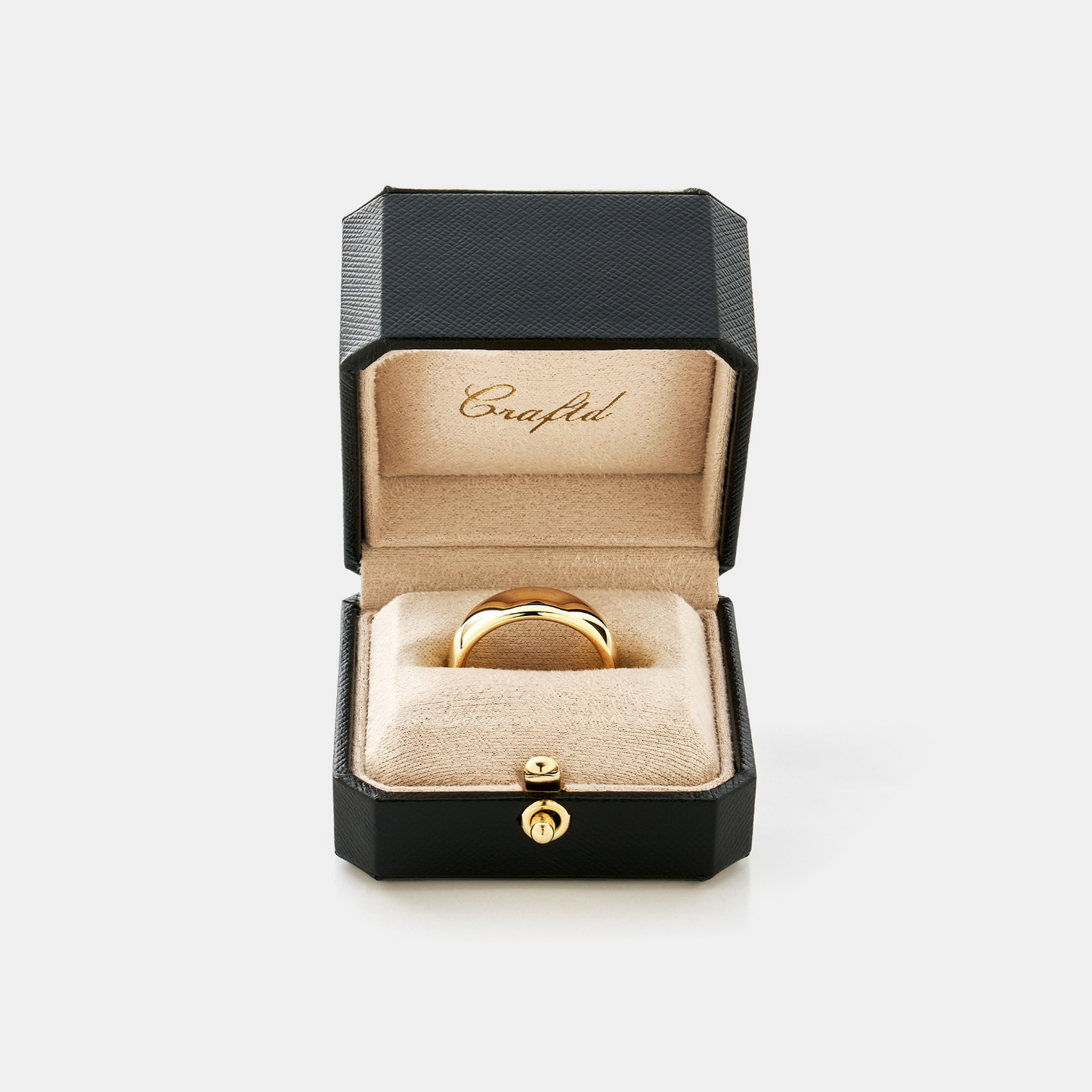 Anello Arrotondato (Oro) 7mm | Tungsteno 18ct