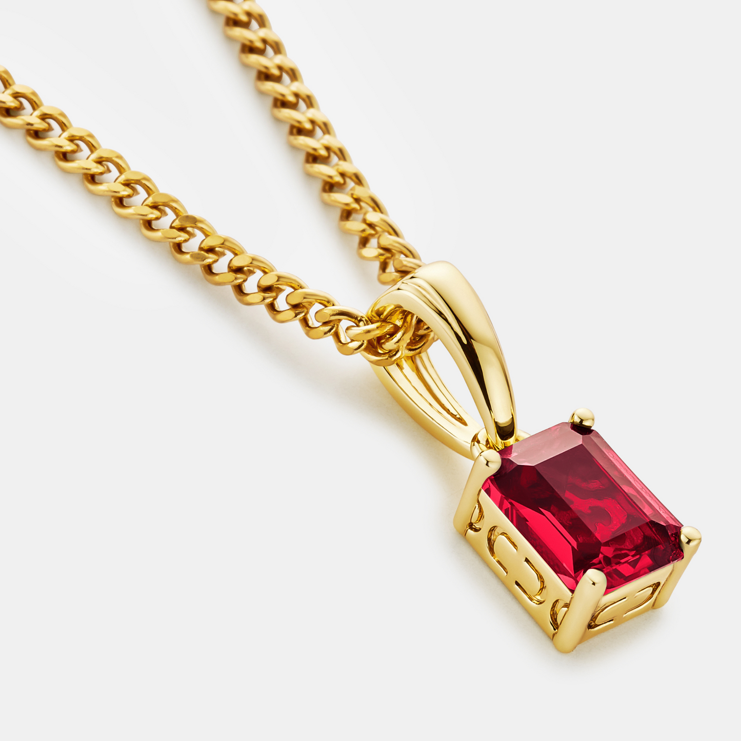 Pendente in Pietra Rubino (Oro)