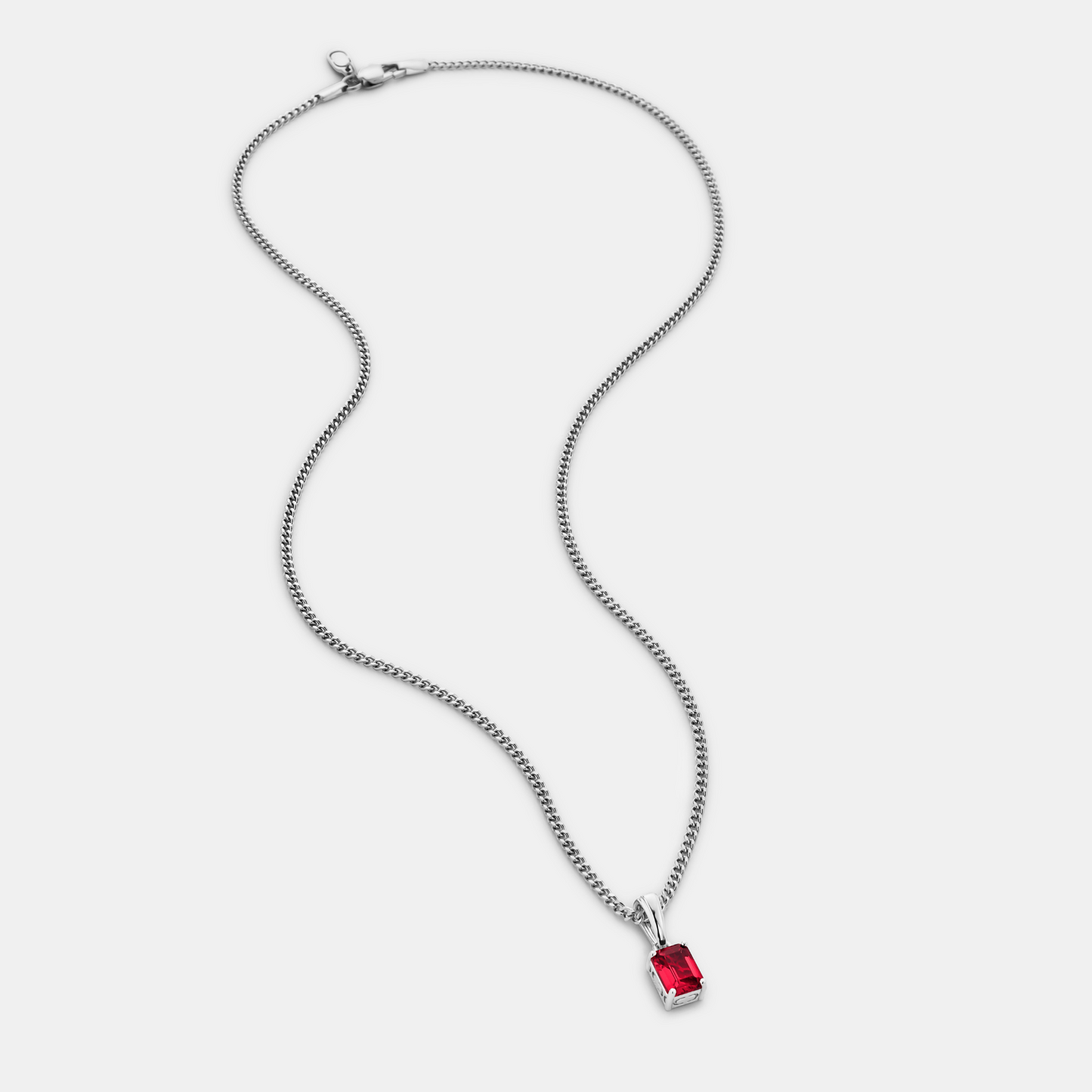 Pendente in Pietra Rubino (Argento)