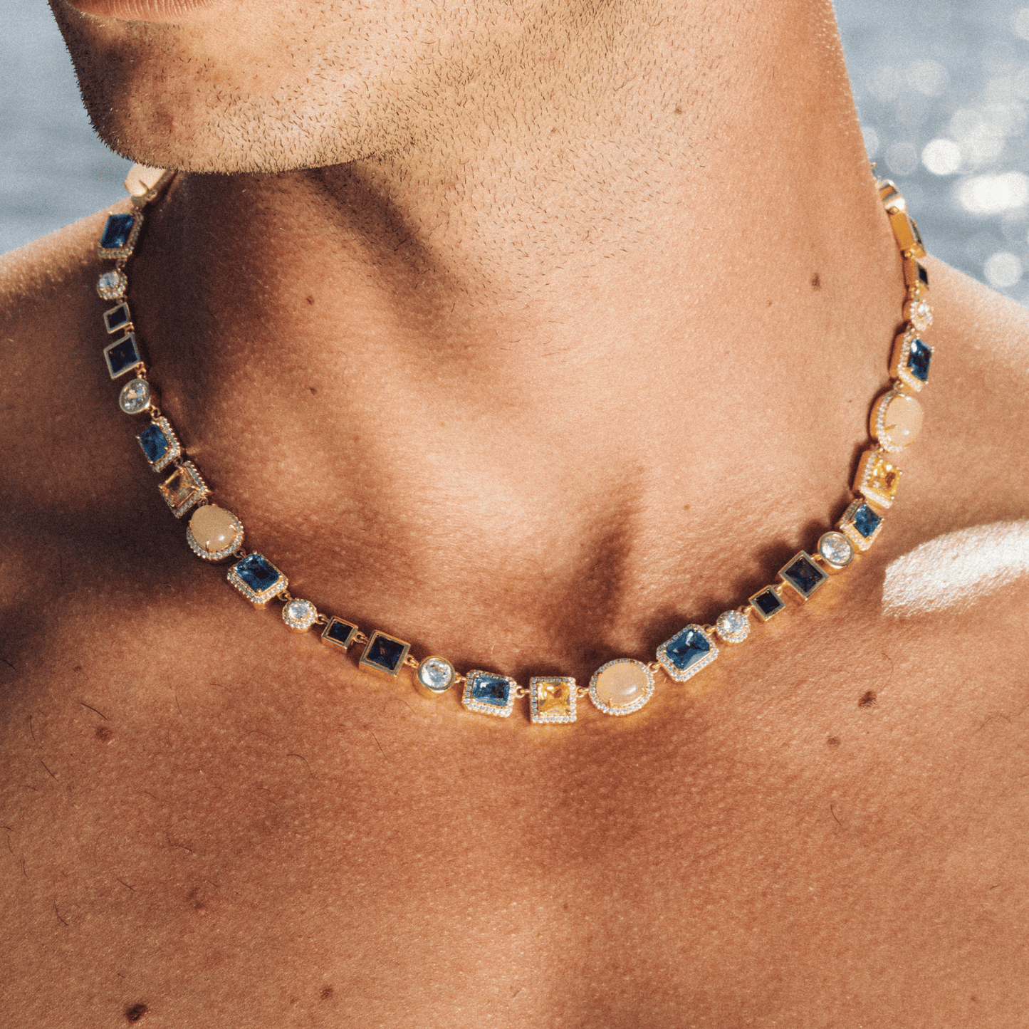 Collana in Gemme di Zaffiro (Oro)