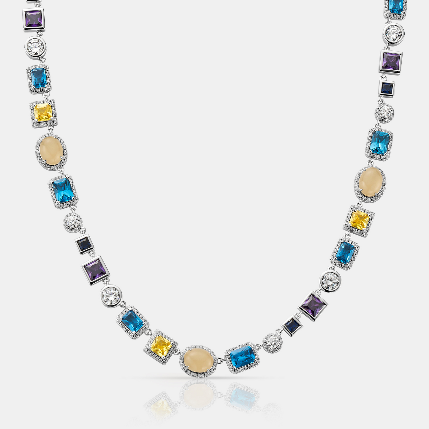 Collana in Gemma Zaffiro (Argento)