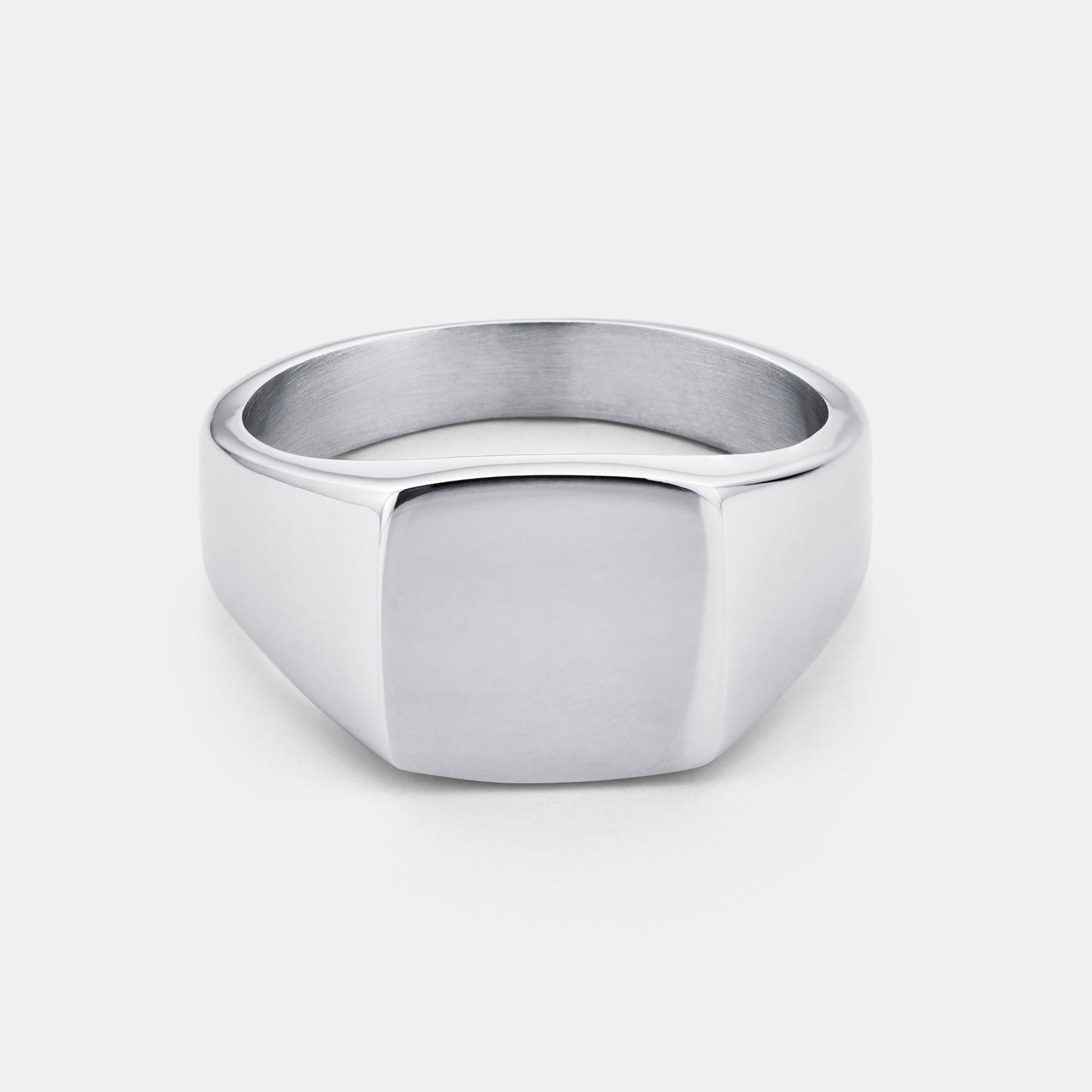 Anello Signet Quadrato (Argento)