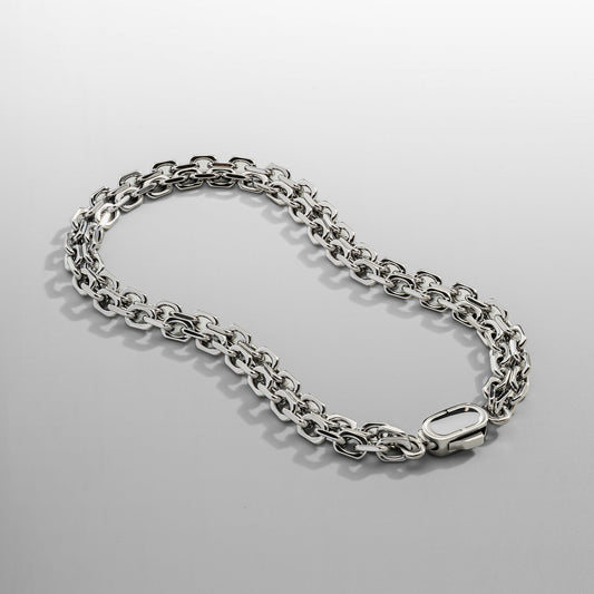 Bracciale Double Belcher (Argento)