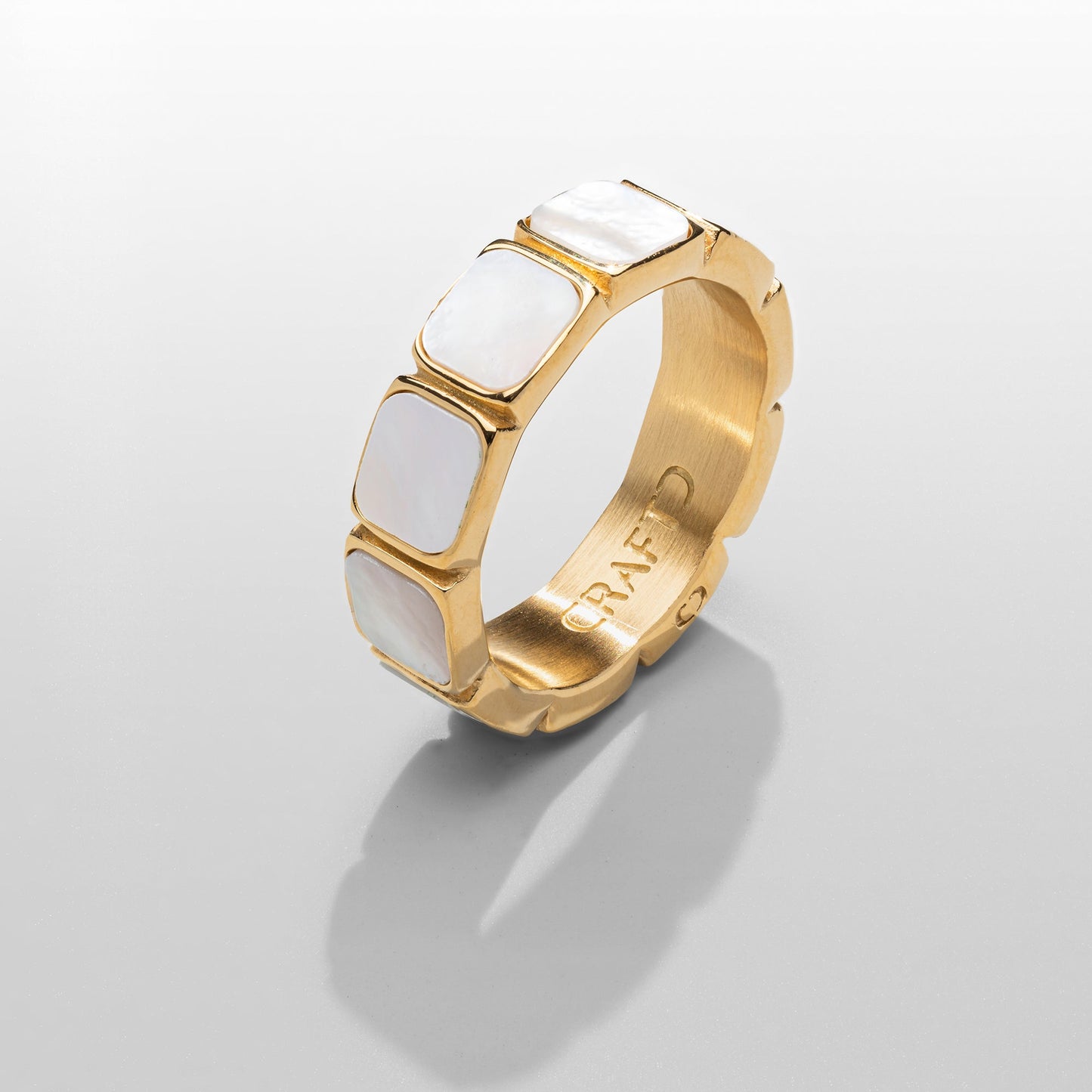 Anello in Pietra Bianca (Oro)