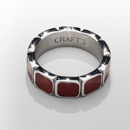 Anello in Pietra Rossa (Argento)