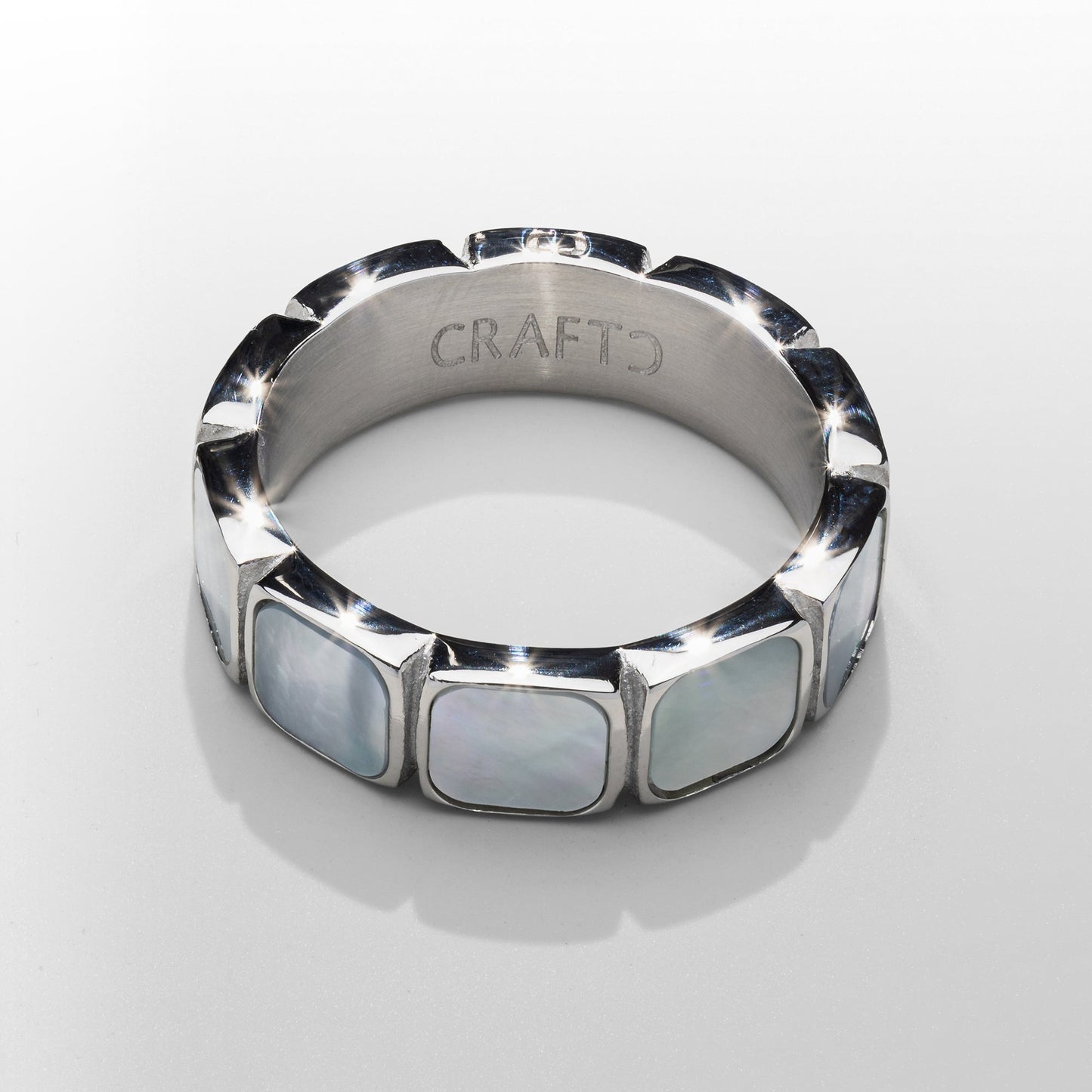 Anello in Pietra Bianca (Argento)
