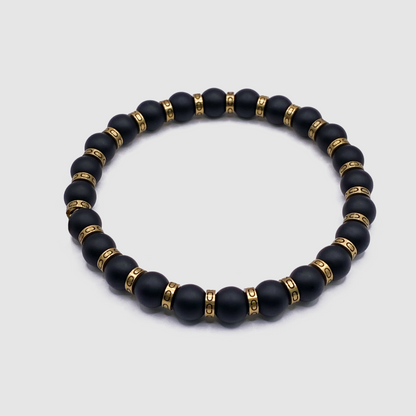 Bracciale con Perline Divise (Oro)