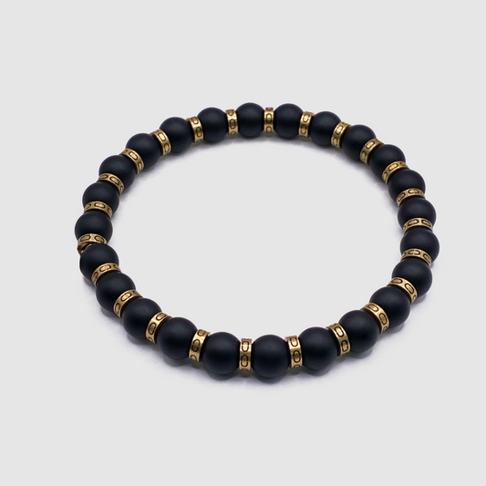 Bracciale a Perline Diviso (Oro)