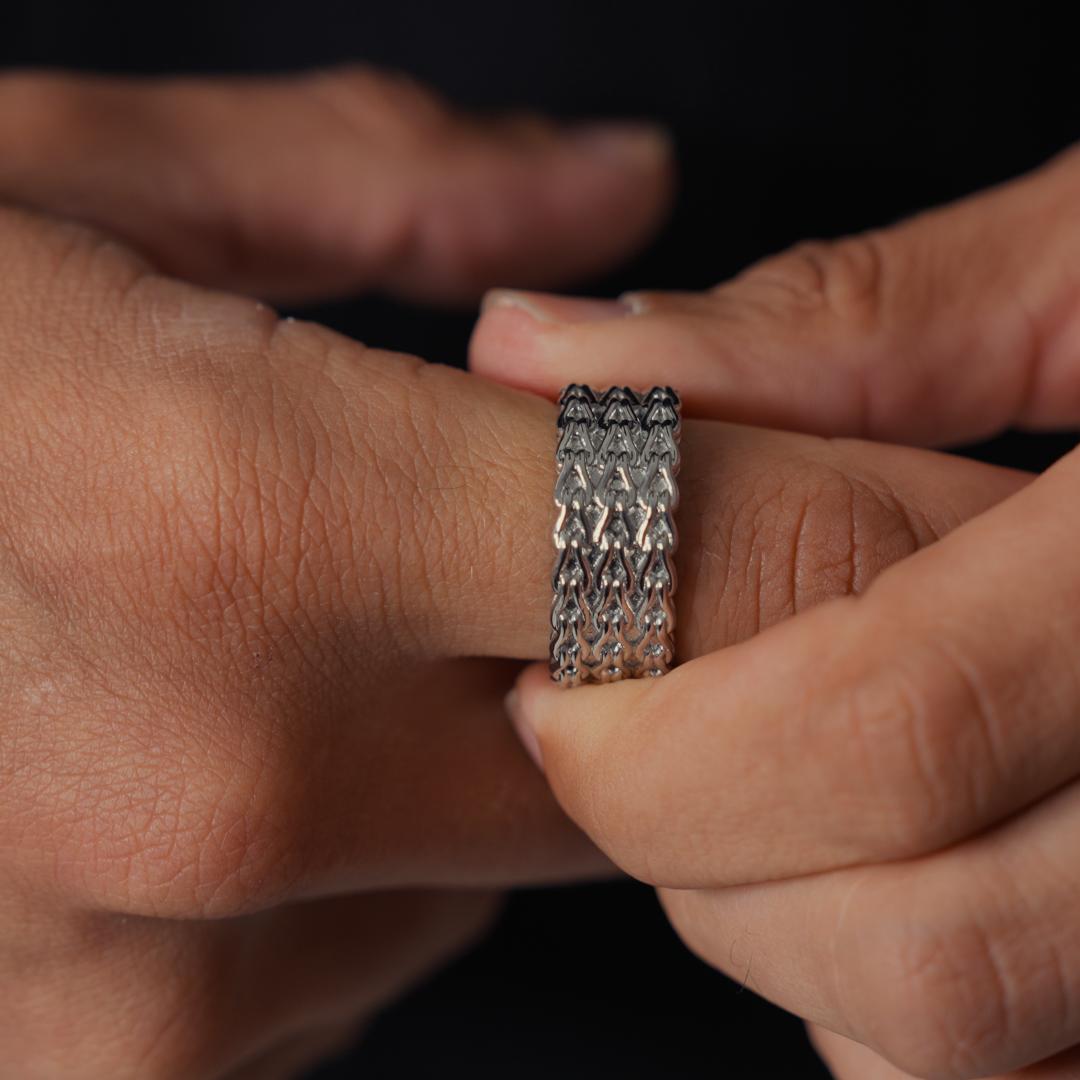 Anello a Fascia di Filo (Argento)