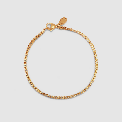 Bracciale a Scatola (Oro) 2mm