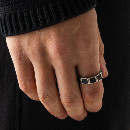 Anello in Pietra Onice (Argento)