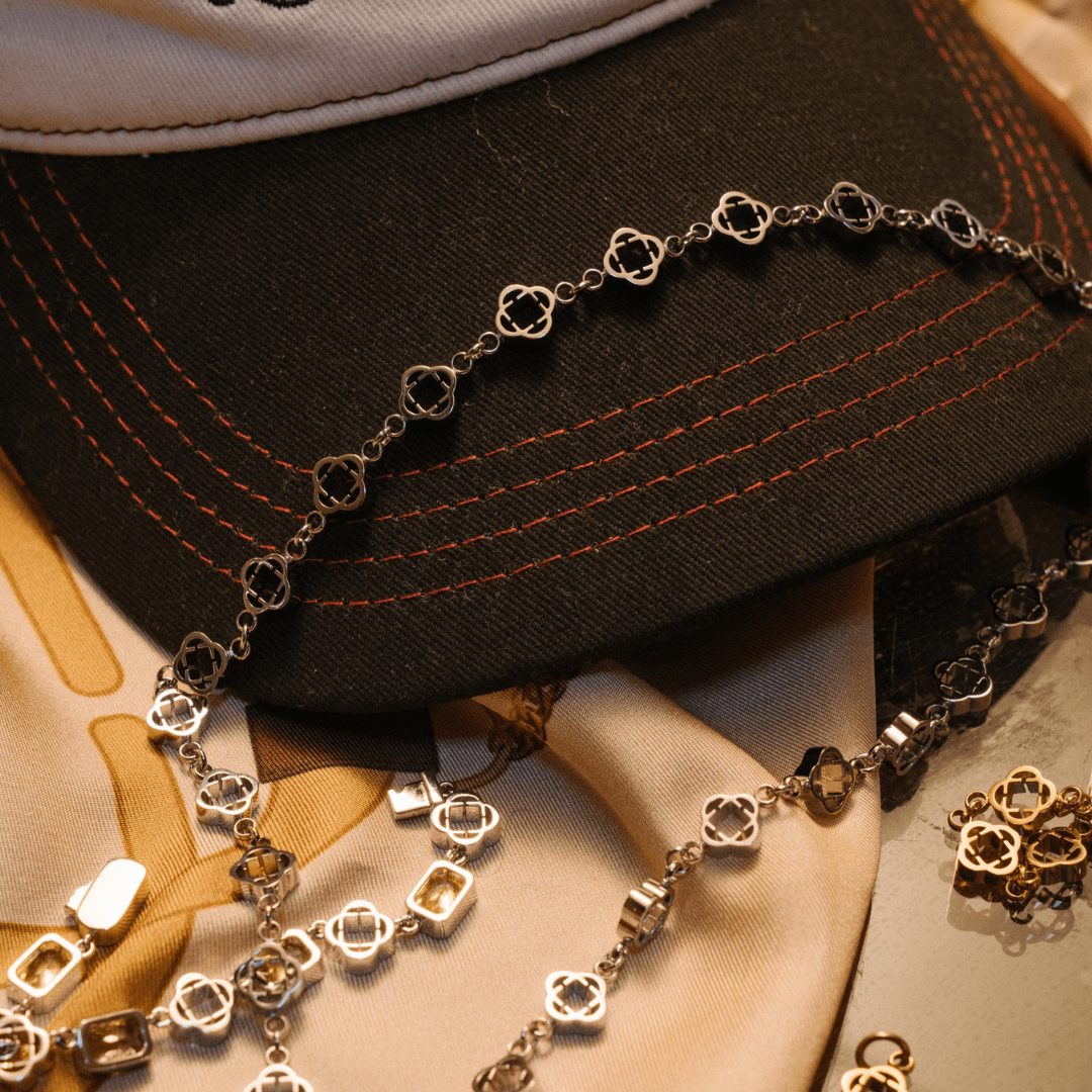 Collana Clover Link (Argento)