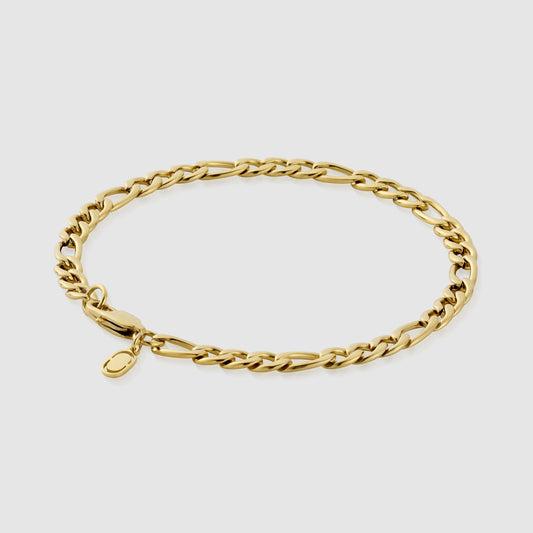Bracciale Figaro (Oro) 5mm