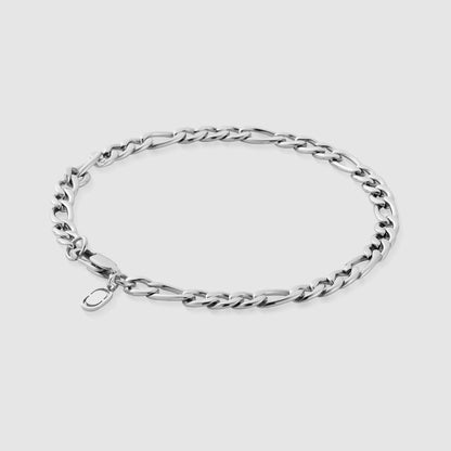 Bracciale Figaro (Argento) 5mm